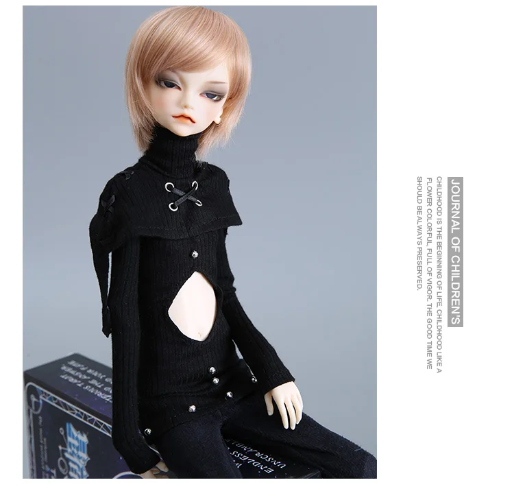 BJD одежда 1/4 Кукла тело для MSD мальчик черное платье для DC Хью аксессуары для игрушечной куклы