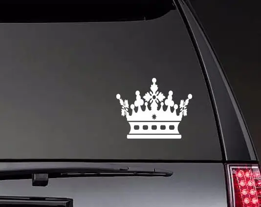 

Снежинка Корона виниловые рождественские автомобильные наклейки заднее ветровое стекло декор водонепроницаемый съемный современный ZP0563