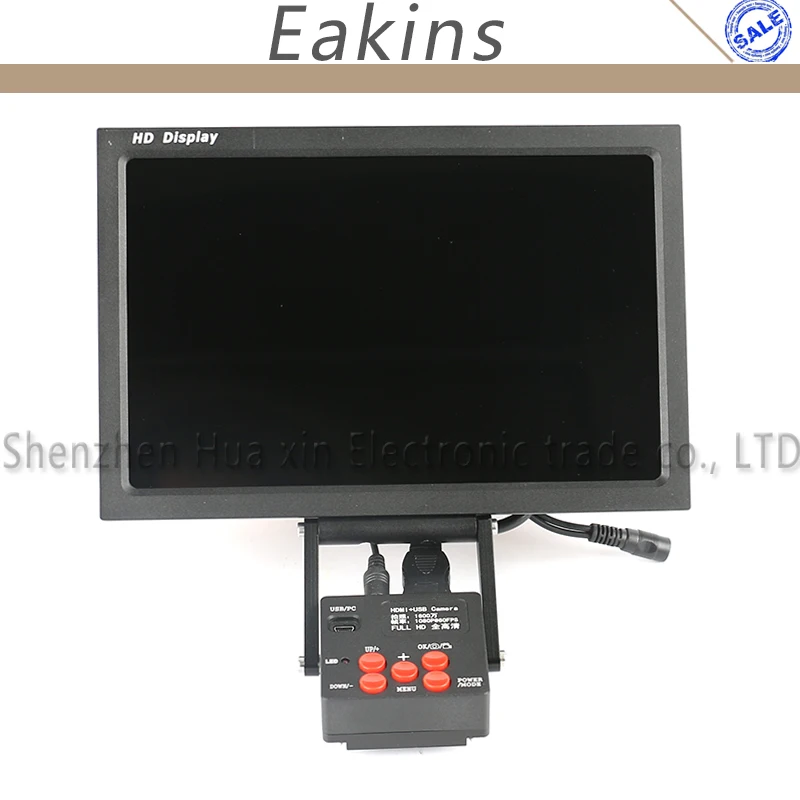 Камера микроскоп 16 МП 60/FPS 1080P HDMI C Mount промышленная камера рекордер + 10 дюймовый HD IPS