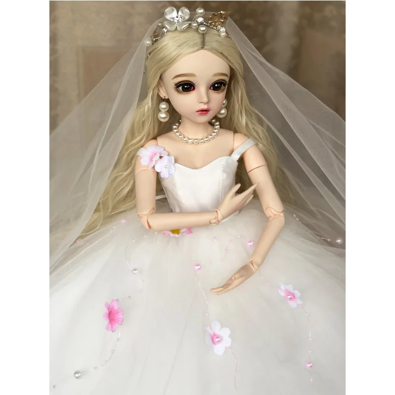 Оранжевый 1/3 BJD 60 см куклы игрушки высшего качества китайская Кукла 18 шарниров BJD шаровая шарнирная кукла Мода девушка подарок игрушки для девочек модифицированная версия - Цвет: Оранжевый