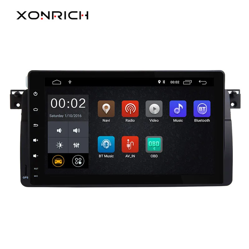 Авто Автомобильный мультимедийный плеер 1 Din Android 8 для BMW E46 M3 Rover 75 318/320/325/330/335 мг ZT