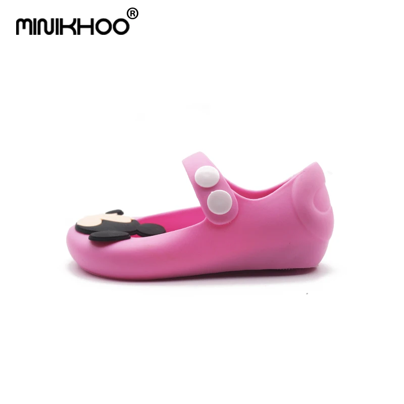 Mini Melissa/2018 обувь с Микки и Минни детские сандалии для девочек прозрачная