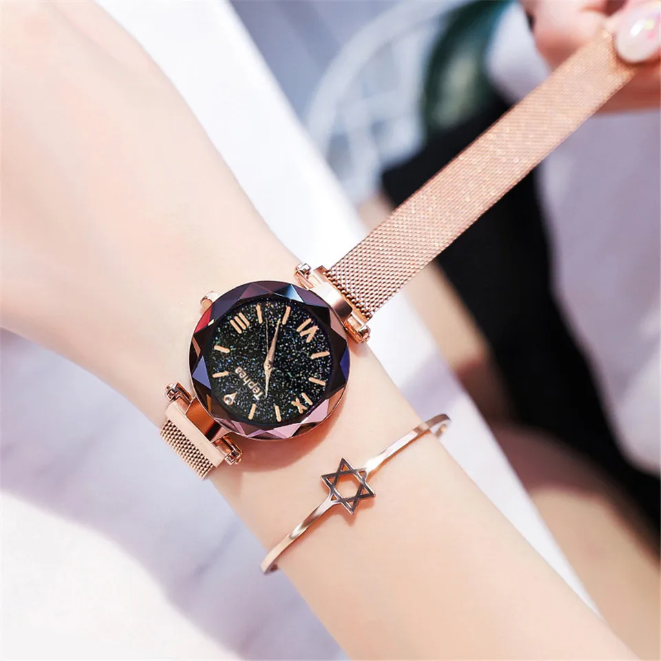Звездное небо женские часы-браслет для женщин montre femme Женские кварцевые наручные часы zegarek damski relogio feminino reloj mujer