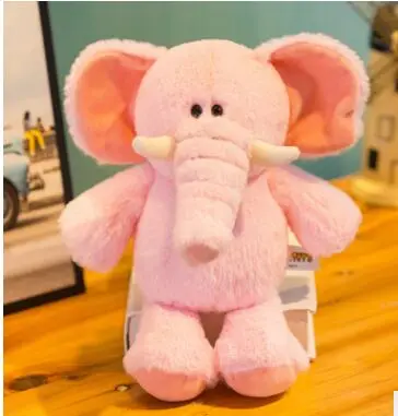 

about 28cm cute pink elephant plush toy soft doll birthday gift w2119