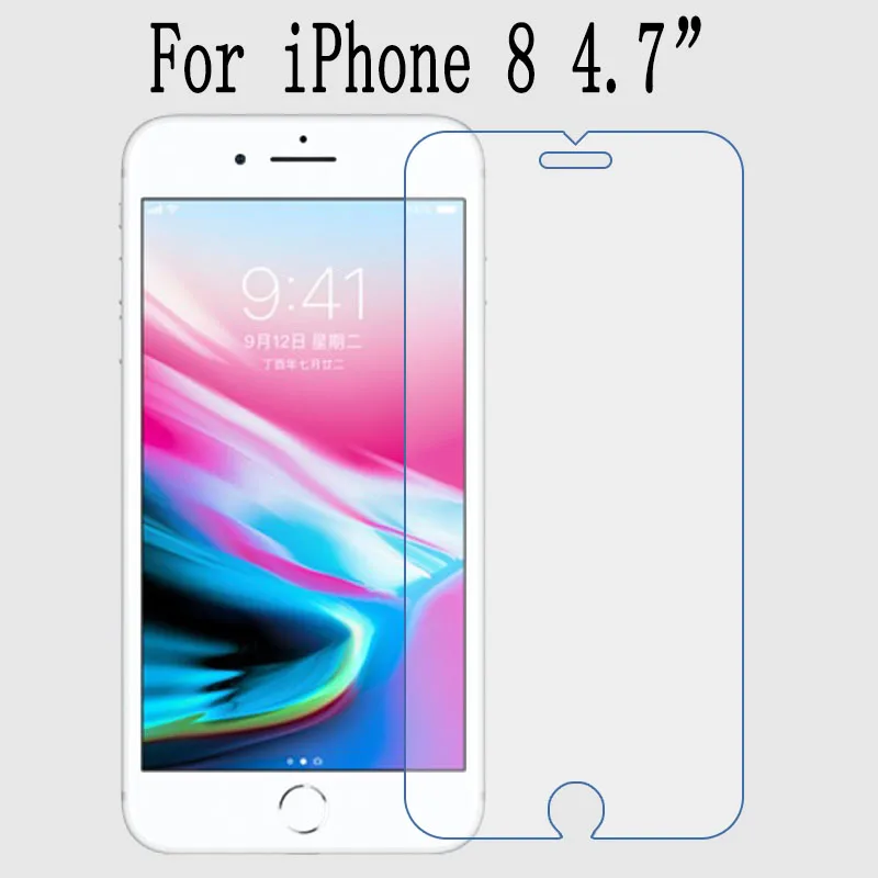 For iPhone 8 Высококачественное закаленное стекло для iPhone X XR XS Max 4 4S 5 5S 6 6 S 7 8 Plus 10 SE Защитная пленка для экрана с розничной посылка - Цвет: For iPhone 8