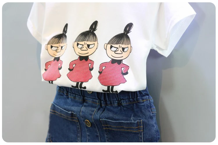 Новорожденный Младенец Детские Девушки Одежда Наборы Хлопка мультфильм Милый