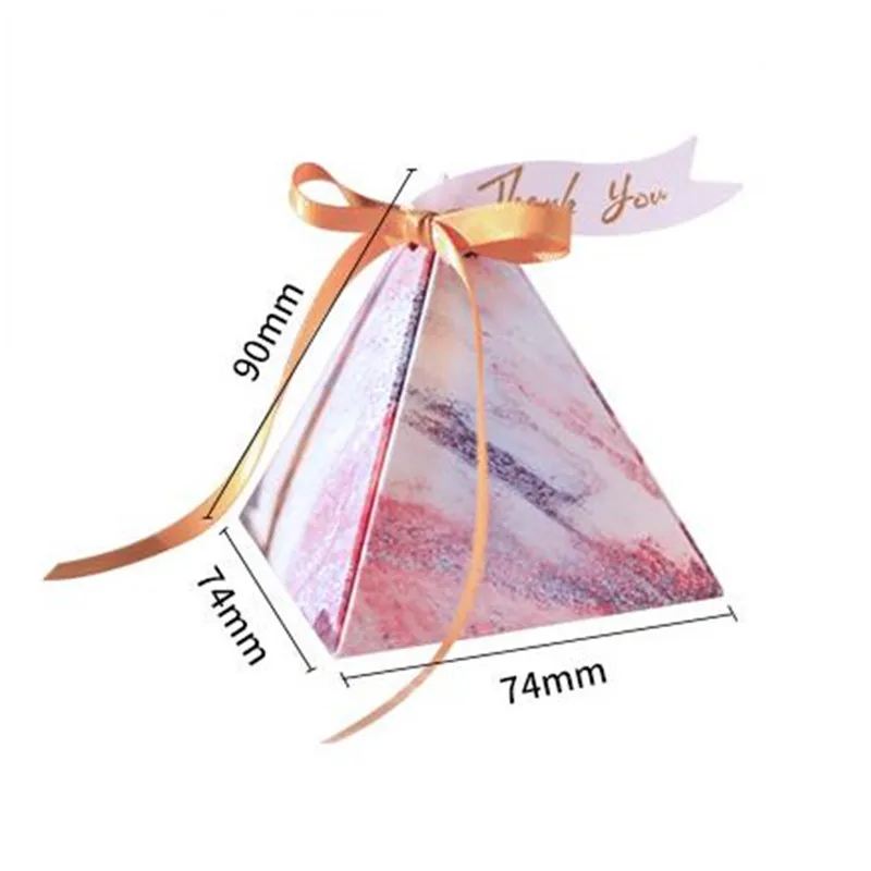 Marble European Candy Box Thank You Label Ribbon Wedding Supplies Birthday Party Creative Gift Packaging 30pcs | Дом и сад