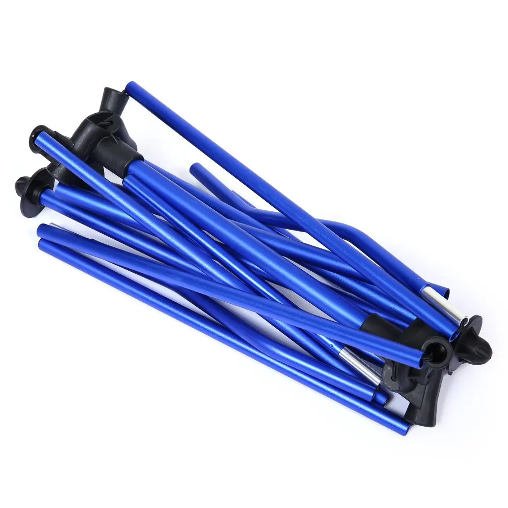 Темно-синий портативный стул съемный алюминиевый сплав Расширенный складной для