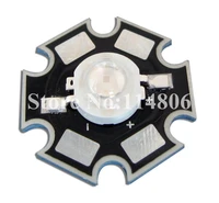 50pcs 3w 45mil chip uv ultraviolet 410415nm high power led light lamp part with 20mm star base