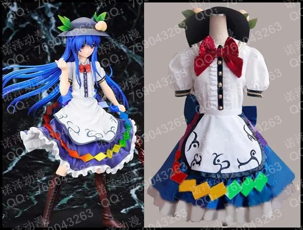 Костюм для косплея Tenshi Hinanai проект Touhou |