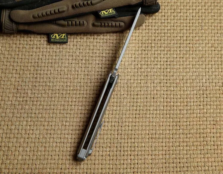 Два солнца TS44 Тактический Flipper мяч brearing складной нож D2 лезвие titanium Отдых на