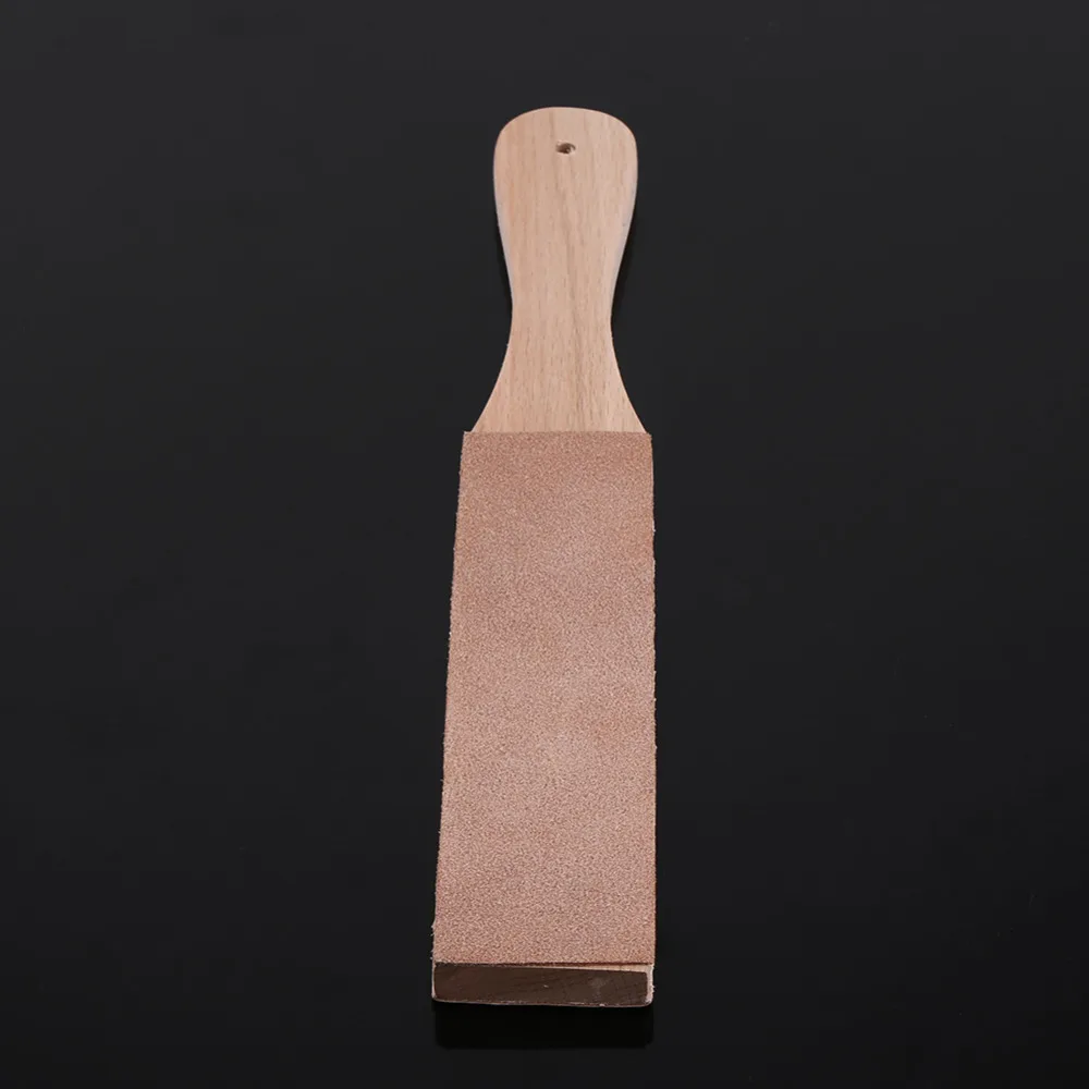 1 шт. деревянная ручка кожа заточка ручная работа бритва Полировочная доска для
