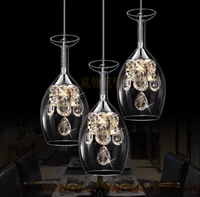 fashion glass chandelier living room restaurant bar led crystal chandeliers 3 lightsset material glass transparent ac110 240v