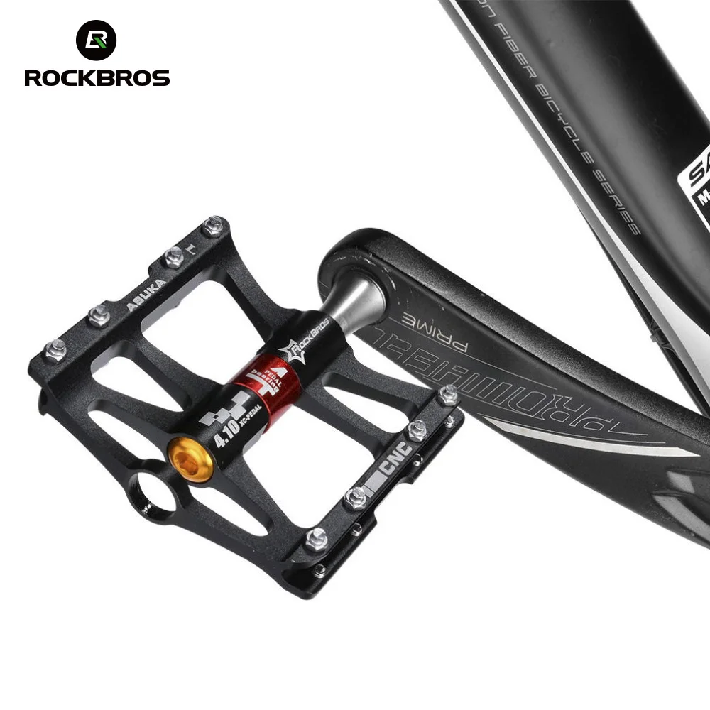 ROCKBROS велосипедные педали MTB педали герметичный подшипник Pedals4 подшипники велосипедные педали противоскользящие сверхлегкие велосипедные аксессуары с ЧПУ