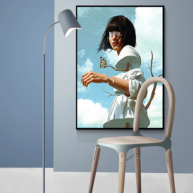 

Mysterious Super Power Girl Natural Creature Canvas Painting Anime Poster And Print For Living Room Home Decoration Wall Art