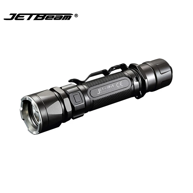 JETBEAM IIM фонарик черный Cree XP L HI max 1100 люмен расстояние луча 230 м тактическое кольцо
