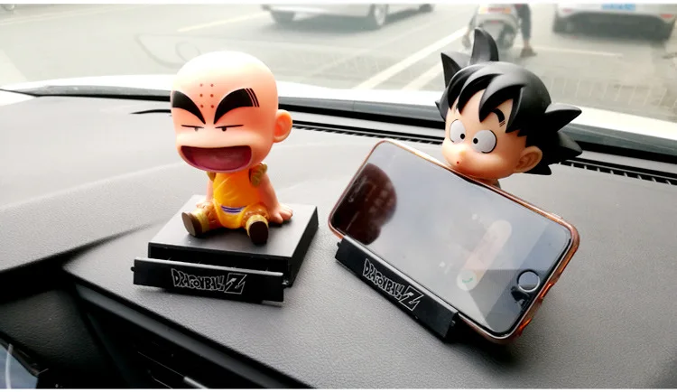 Son Goku Monk украшения для приборной панели автомобиля игрушки держатель телефона мобильный клип встряхивание головы Стайлинг украшения для кукол аксессуары для интерьера