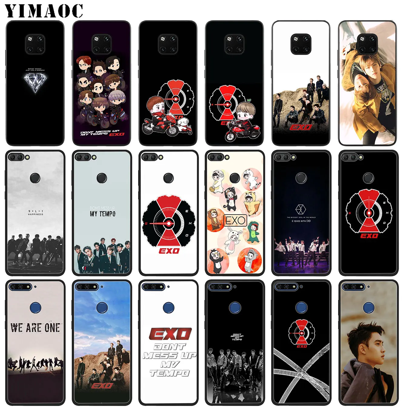 Мягкий силиконовый чехол YIMAOC EXO 5 для Huawei Mate 30 20 10 Pro Lite Nova 5I 5t 3i 3|Бамперы| |