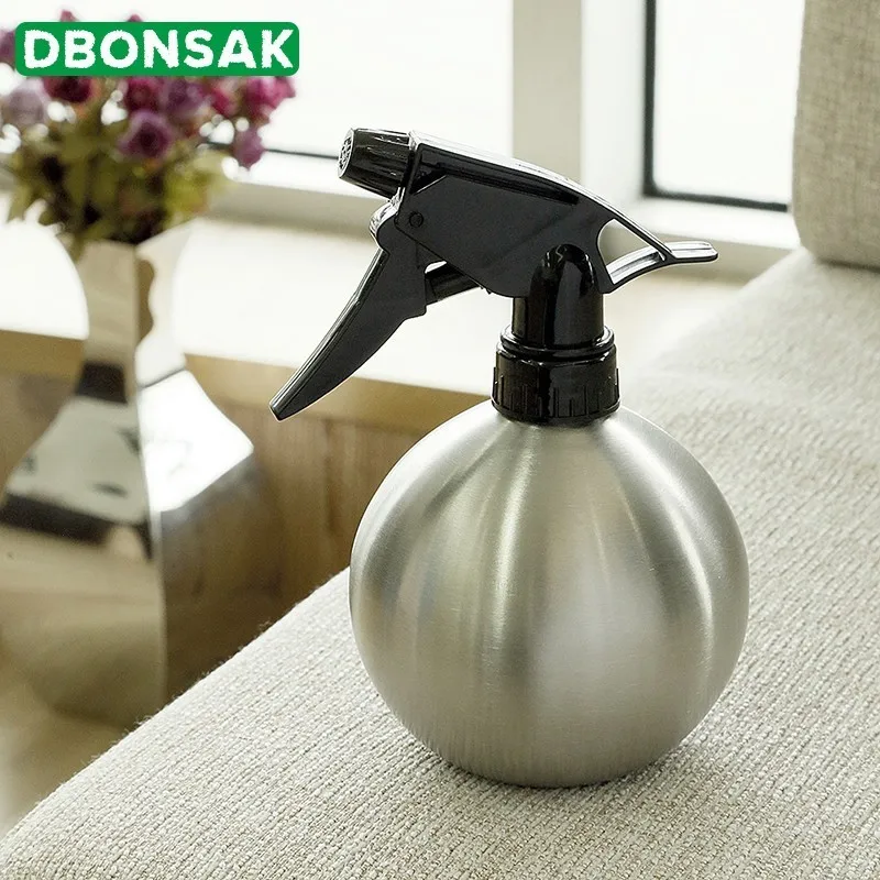 500 мл Лейка из нержавеющей стали малый Сферический полив горшок распылитель воды