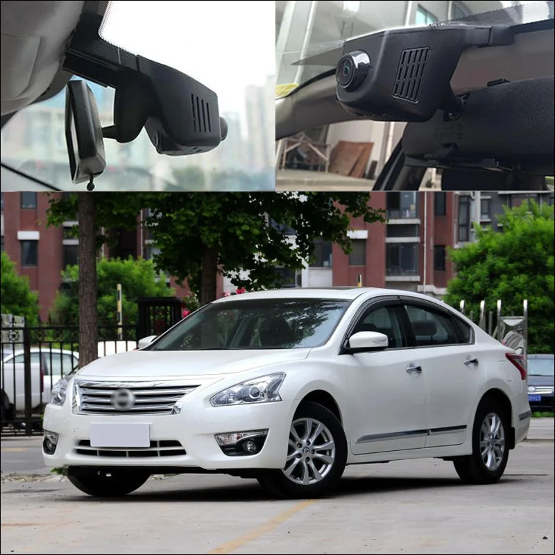 BigBigRoad для Nissan Teana FHD 1080P Автомобильный wifi DVR Скрытая установка Novatek 96672