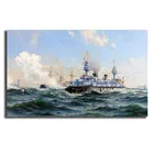 Hermann Gustav Af Sillen Dreadnought Battleship Холст Живопись Печать гостиной домашний декор современные фотоплакаты