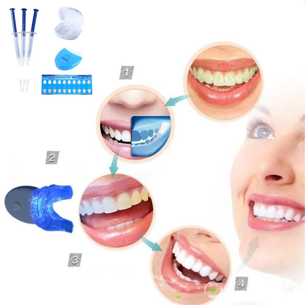 Горячая отбеливание зубов 44% система для отбеливания Оральный гель комплект