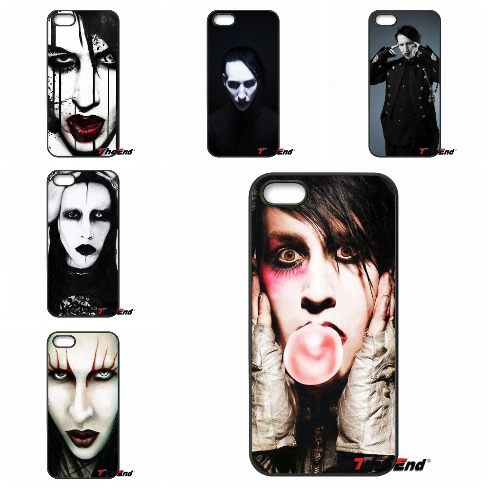 Модные Мэрилин Мэнсон печатных жесткий чехол для телефона iPhone X 4 4S 5 5C SE 6 S 7 8 плюс