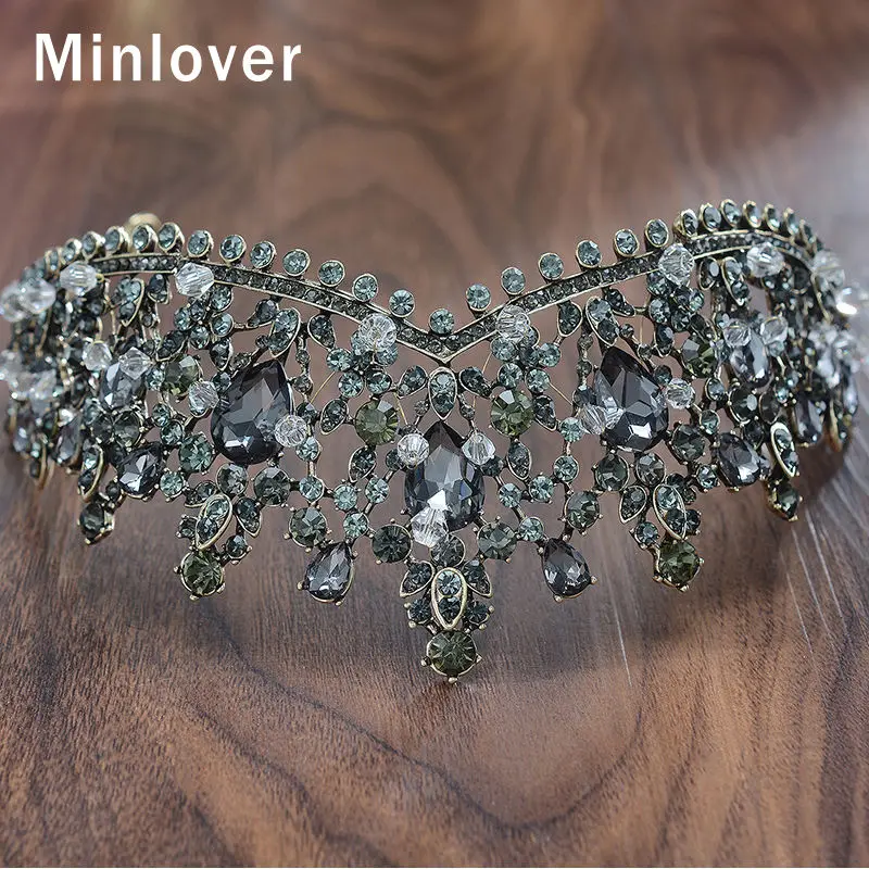 Тиары и короны в стиле барокко Minlover для невесты свадебные аксессуары волос ретро