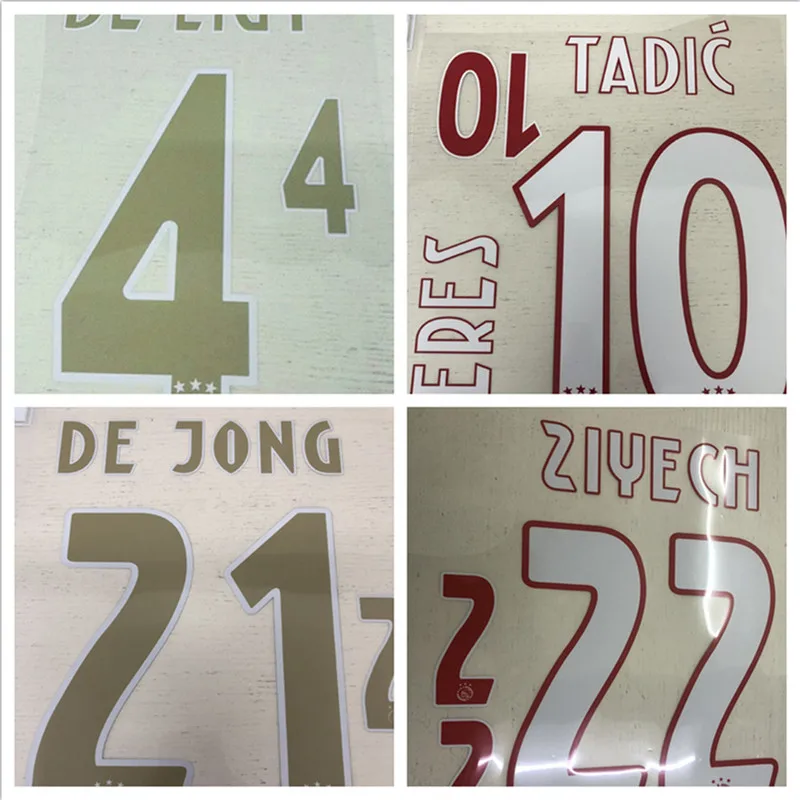 2018 19 новый AJAX DE JONG LIGT TADIC DAVID CERNY NERES NOURI DOLBERG HUNTELAAR ZIYECH пользовательское имя и печать