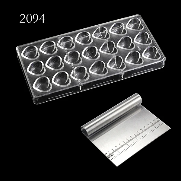 2094GD 3D Любовь Форма День Святого Валентина поликарбонатовый для шоколада форма сладкий леденец, пудинг желе форма для выпечки, сделай сам Кондитерские инструменты - Цвет: 2094GD