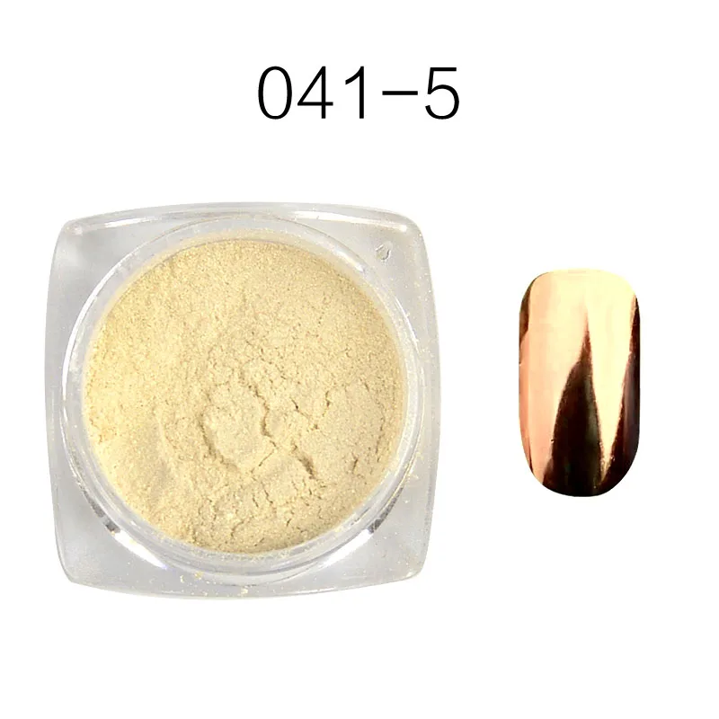 41-05 1 Box Shinning Mirror Nail Glitter powder Nail Art Tip Decoration Magic Glimmer Powder Women Nails DIY Decoration - Цвет: 41-05