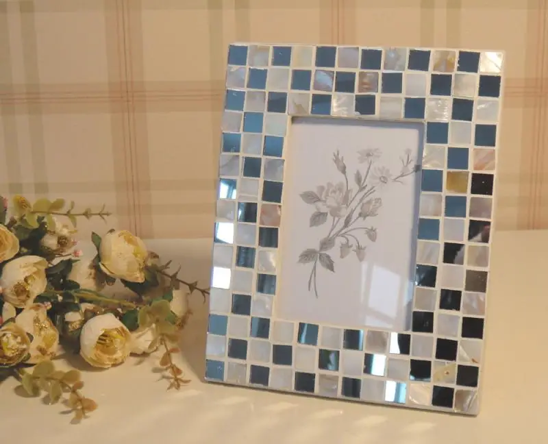 Стеклянная коричневая рамка для фотографий креативная Фоторамка ручной работы