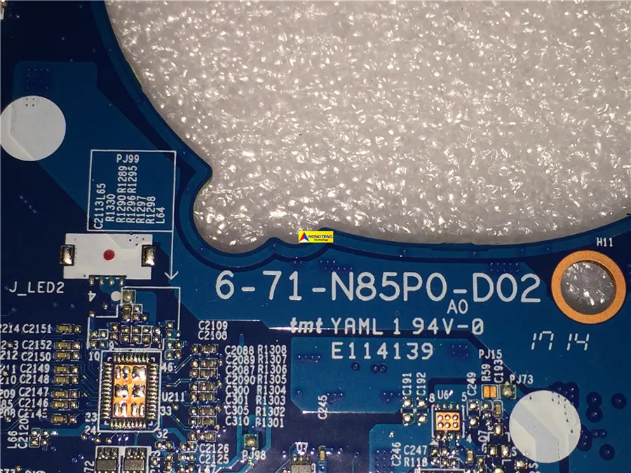 Подлинная 6-77-N850HP60-D02 для Sager N855HJ Материнская плата ноутбука с фотоэлементами GTX1060M