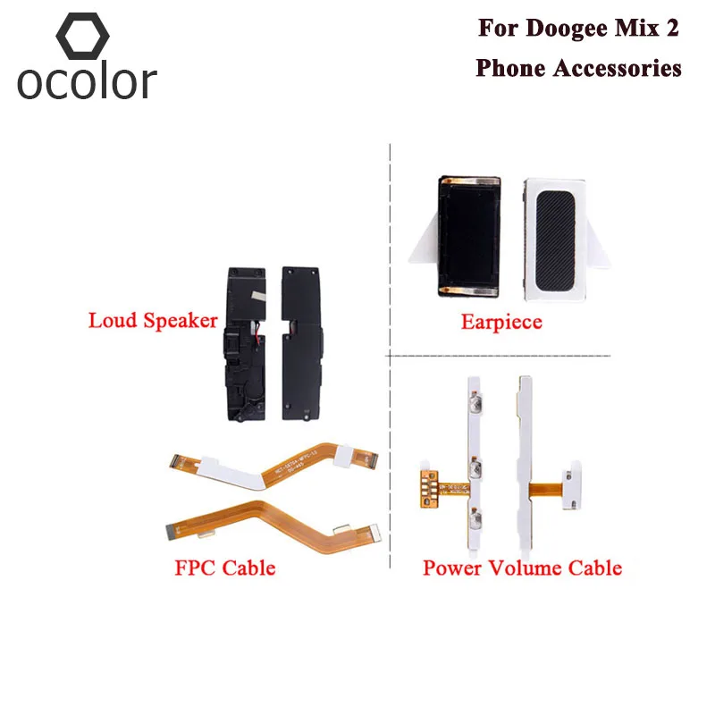 Кабель для наушников Doogee Mix 2 гибкий кабель передачи звука кнопки питания