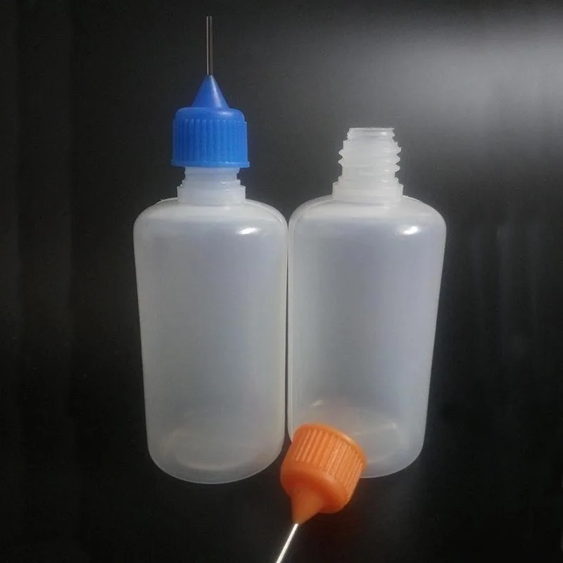 100 шт 50 мл пустая бутылка для жидкости электронных сигарет пустые PE пластиковые