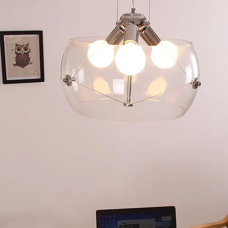 Итальянский дизайн высококачественные прозрачные стеклянные люстры оптовая