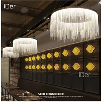 modern high end villa art personality lamps simple atmosphere chain chandelier nordic bedroom living room restaurant lights
