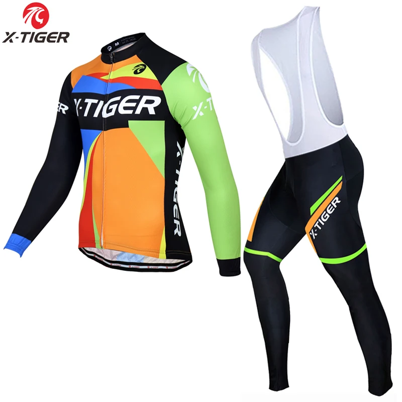 Комплект одежды для велоспорта X Tiger 2020 Pro с длинным рукавом осенняя велосипедная