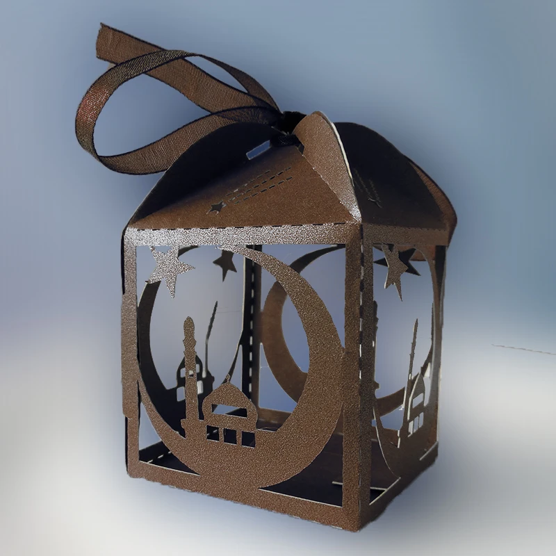 50 шт./упак. новая луна звезда образец ленты на день рождения конфеты Коробки