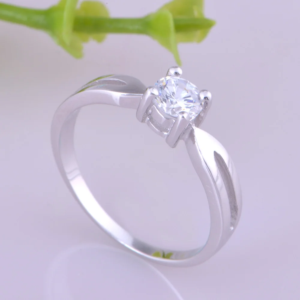 Romantic Couple Rings CZ Nice Exquisite Wedding Anniversary For Lovers Plated Gold Jewelry J041 | Украшения и аксессуары