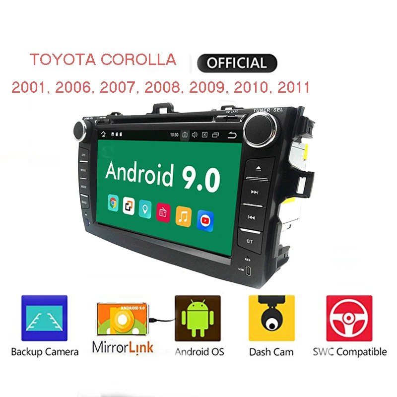 Android 9 0 2 din 8 дюймов dvd плеер 2din gps навигатор для Защитные чехлы сидений сшитые