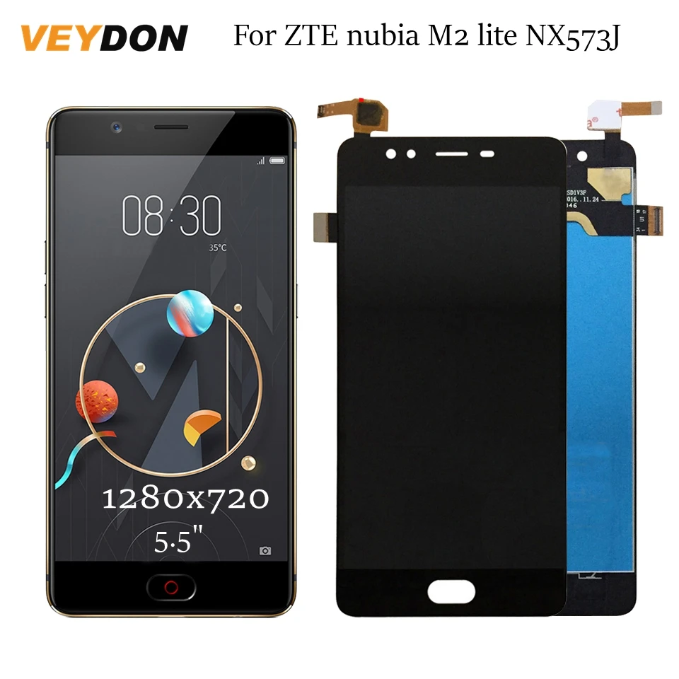 5,5 дюймов для zte nubia M2 lite NX573J ЖК-дисплей и сенсорный экран в сборе для zte nubia M2 lite замена экрана
