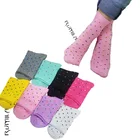 Теплые удобные хлопковые носки из бамбукового волокна для девочек, низкие невидимые цветные для девочек и мальчиков, Чулочные изделия, 1 пара = 2 шт., WS11