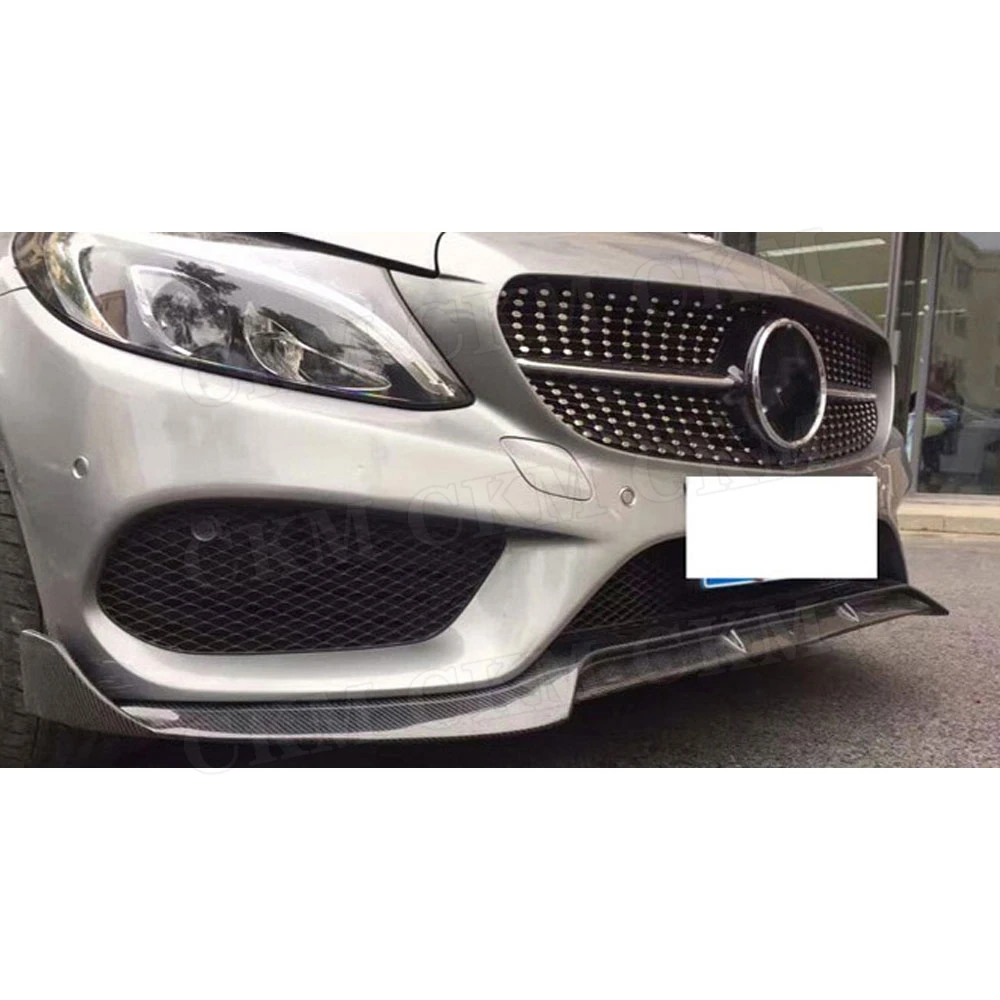 CLS класс углеродного волокна передний спойлер для Mercedes Benz W218 CLS550 CLS400 2012- 2019 B Стиль
