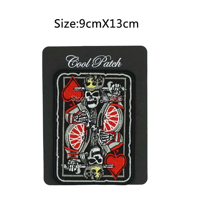 5 &quotсамоубийство KING DEATH SKULL игральных карт мотоциклетная куртка жилет Байкерский