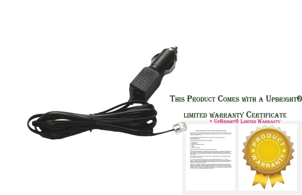 UpBright новый автомобильный адаптер постоянного тока для эскорта 9500i C65 9500ix радар