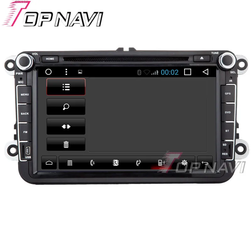 Автомобильный мультимедийный проигрыватель TOPNAVI 8 дюймов 1024*600 четырехъядерный