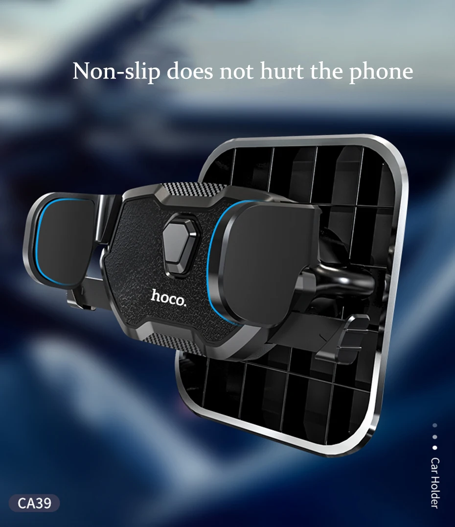 Автомобильный держатель для телефона HOCO для iPhone 6, 6s, 7 Plus, автомобильный держатель на вентиляционное отверстие, вращающаяся подставка на 360 градусов, держатель для iPhone 8 X XS MAX