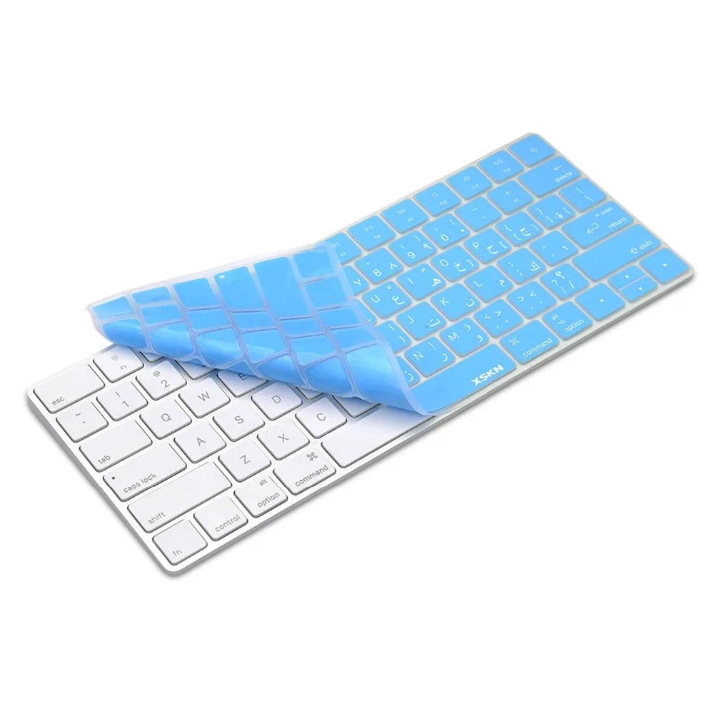 Чехол для клавиатуры Magic Keyboard с арабской раскладкой защитная пленка XSKN Blue из