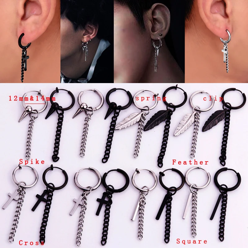 Серьги-кольца Sellsets из нержавеющей стали поддельные украшения для ушей в стиле